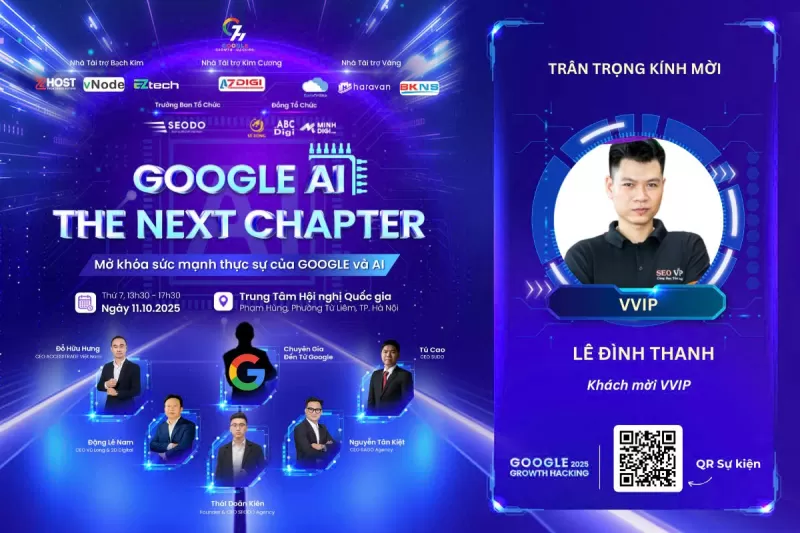 CEO SEOViP(Lê Đình Thanh) – Khách mời tại sự kiện Google Marketing 2025