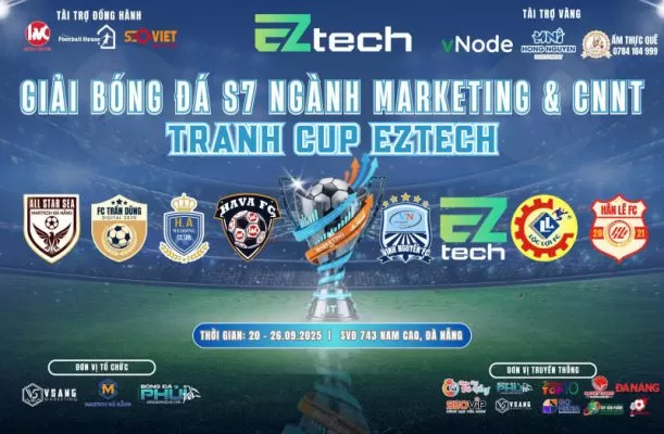 SEOViP tham gia và truyền thông giải bóng đá Marketing - CNTT Đà Nẵng 2025