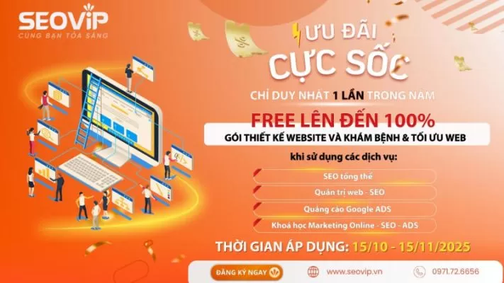 MIỄN PHÍ THIẾT KẾ WEBSITE + KHÁM BỆNH & TỐI ƯU WEB
