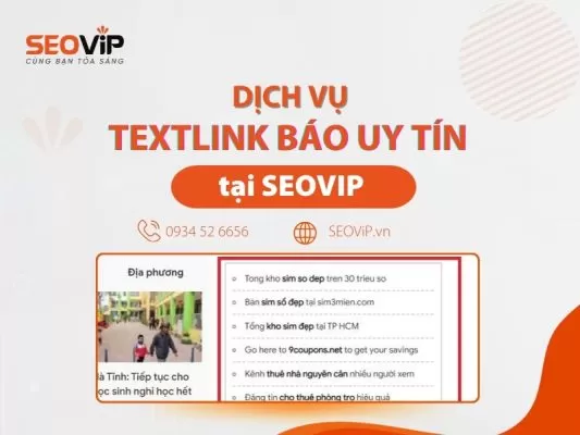 Dịch vụ textlink báo SEOVIP
