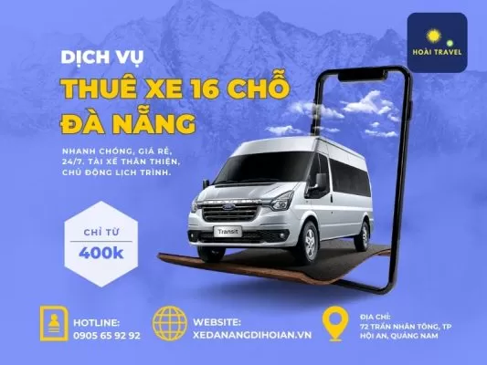 Thuê xe 16 chỗ Đà Nẵng đi Vinpearl Nam Hội An